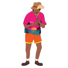 Flute musician, tuk band guy