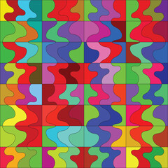 abstract christmas tree, christmas tree seamless pattern