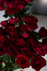bouquet of red roses