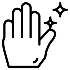 Sparkling Clean Hand Icon