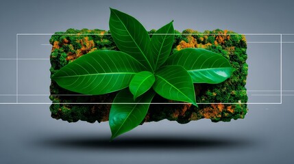 Green plant thrives with many vibrant leaves healthy plant foliage shows natural growth and vitality