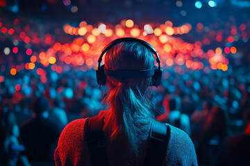 High-tech vr headset innovation, digital scanning interface, modern innovation, generative AI