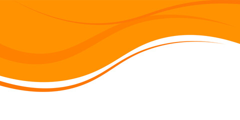 orange and white business wave banner background. overlapping vector waves background.vector eps10