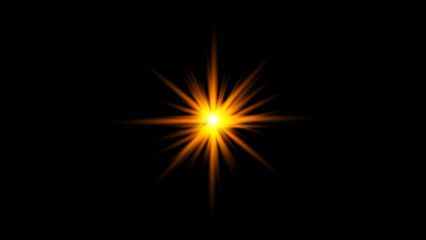 Fototapeta premium Light Vector with Sun Glare. light, sunrays, overlays, light transitions, lens flare, light leaks and glare in PNG format.