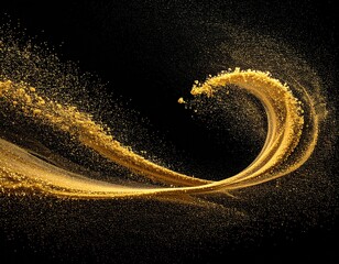 Dark Black and Gold Christmas Luxury Sparkle