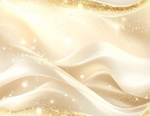 Christmas Gold Sparkle on Warm Cream Background