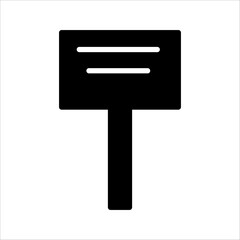 name plate icon black