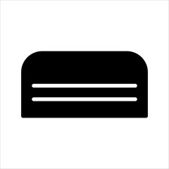 Blackboard eraser icon black
