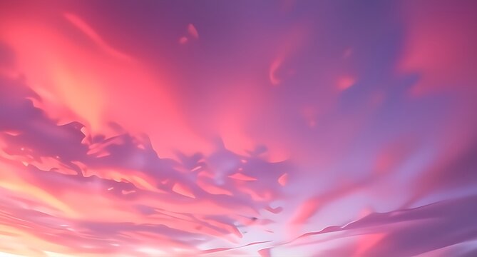 pink sky and clouds - Powered by Adobe
