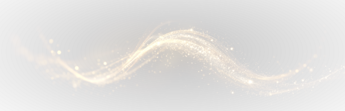 Glowing golden swirled ribbon PNG with vortex wave motion, radiant light trails, shimmering streaks, abstract dynamic lines and magic energy glow