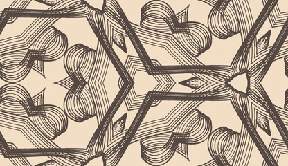 Elegant seamless pattern, repeatable illustration for surface design