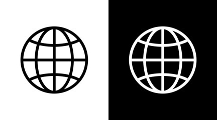 Globe With Icon Set Design