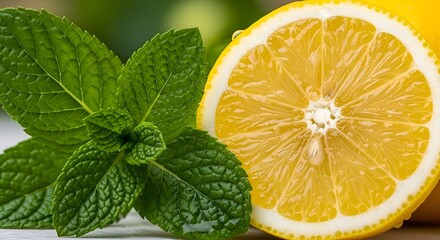 Refreshing Lemon and Mint - A Zesty Combination for Wellness.