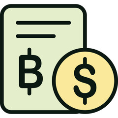 Clean flat finance and banking icon set featuring credit cards, wallet, shield, money bags, stacked coins, banknotes, receipts, financial documents, safe box, banks, cloud download, and savings jars