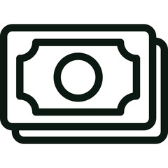 Clean flat finance and banking icon set featuring credit cards, wallet, shield, money bags, stacked coins, banknotes, receipts, financial documents, safe box, banks, cloud download, and savings jars