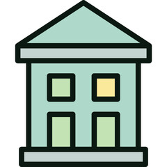 Clean flat finance and banking icon set featuring credit cards, wallet, shield, money bags, stacked coins, banknotes, receipts, financial documents, safe box, banks, cloud download, and savings jars