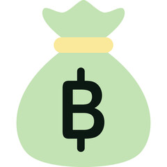 Clean flat finance and banking icon set featuring credit cards, wallet, shield, money bags, stacked coins, banknotes, receipts, financial documents, safe box, banks, cloud download, and savings jars