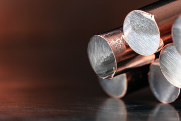 Metallurgical industry products, steel rods with copper coating for the power industry
