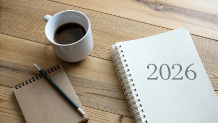 Minimal Planner and Coffee Cup Setup for 2026 Planning - 8