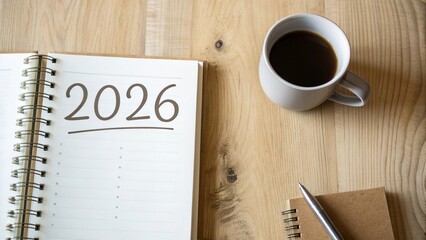 Minimal Planner and Coffee Cup Setup for 2026 Planning - 4