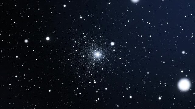 Cosmic ocean shimmering with stellar lights