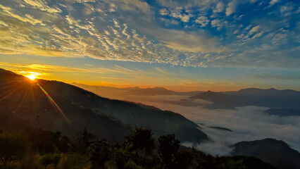 morning view magic sunrise 