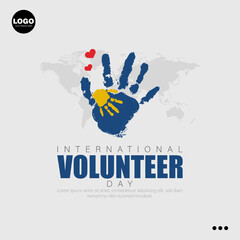 Fototapeta premium International Volunteer Day, observed on December 5th.