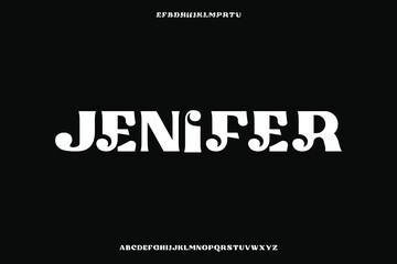 Display alphabet font vector design suitable for headline, poster, logo, magazine and many more