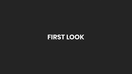 First Look Minimal Text Animation 4K – Early Reveal Teaser for Product Launches and Media Content