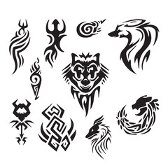 Pinstripes Tattoo Vector Vector