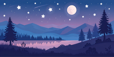 winter landscape with snow