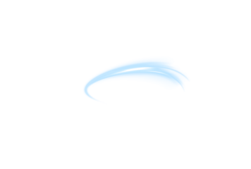 A bright blue spiral expands outward in a dynamic glowing png pattern. The curves remain soft and airy as they spread. Tiny shimmering dots move along the swirl. Wave light line png.