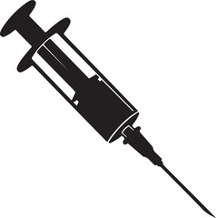 Medical syringe icon illustration illustration