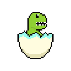 dino hatch egg pixel art