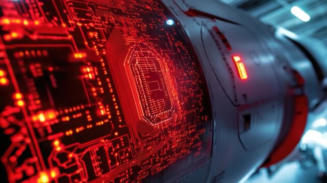 Video A detailed view of a computer circuit board with various components and wires