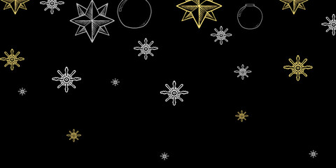 Hand drawing christmas element, background christmas, doodle, vector