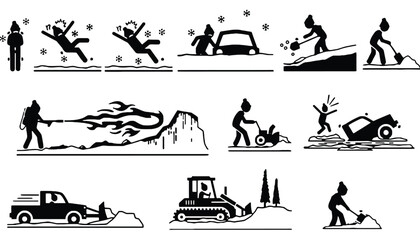 Winter snow safety tips and precautions for icy conditions