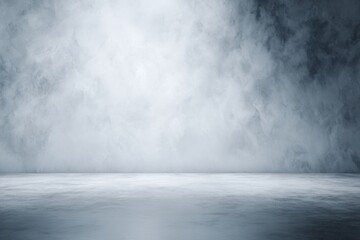 Mysterious Atmosphere: An abstract and atmospheric digital rendering that evokes feelings of mystery and suspense. The scene is dominated by swirling clouds of fog.
