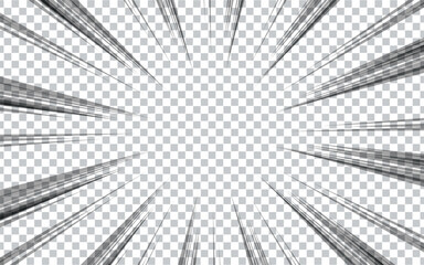 Radial speed lines background. Comic explosion lines wallpaper.