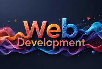 Artistic typography of Web Development 