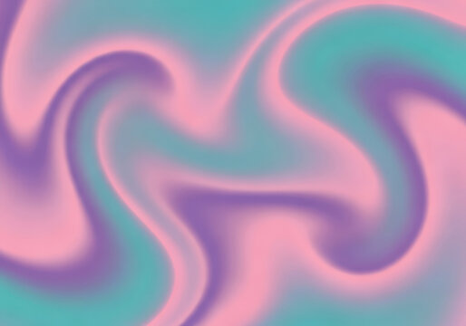 Vibrant abstract fluid gradient background with pastel holographic swirls