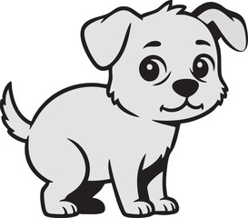 Fototapeta premium Cute cartoon illustration of wild zoo animals in a fun vector style