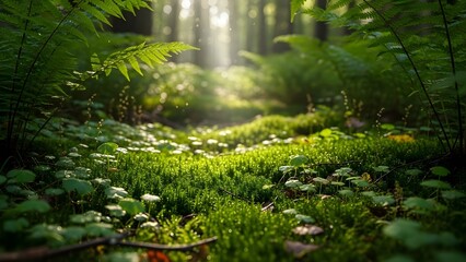 Obraz premium Textura de hoja de helecho verde, fondo natural, hoja tropical