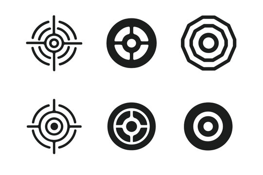 Bone Icon Variations. The role of bones. Icon set. Set Logo of The role of bones: osteon. harmonious logo variations of the same emblematic concept, each with