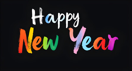 Obraz premium happy, newyear, wishes, greeting, festivity, glow, shimmer, glitter, light, pattern, layout, digitalart, poster, backdrop, sparkle, radiant, illumination, bright, flare, shine, golden, luxury, premium