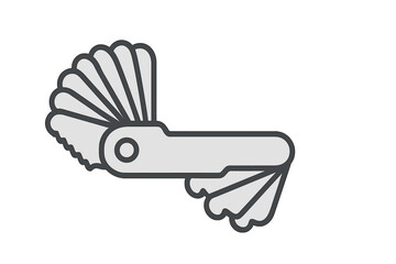 Precision measuring tool for checking internal and external radii of curved surfaces