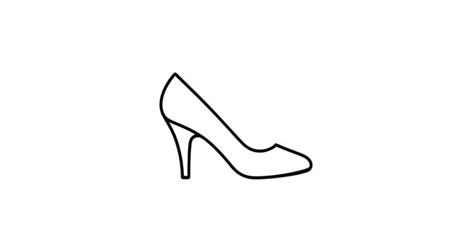 heels, stilettos, pumps, footwear, fashion, silhouette, shoes, elegant, classy, feminine, stylish, glamour, chic, curve, pointed, outline, icon, graphic, vector, black, shadow, tall, lifted, arch, sli