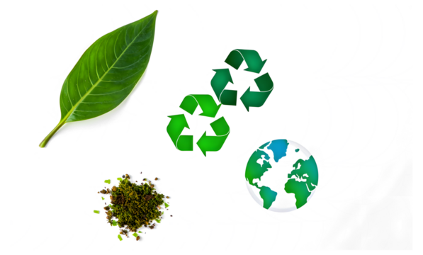 Recycling Symbols With Earth and Green Leaf PNG Environmental Sustainability Concept on Transparent Background