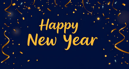 happy, newyear, greeting, elegant, modern, classic, script, calligraphy, typography, festive, holiday, celebration, wishes, message, gold, glitter, shiny, glow, bright, luxurious, metallic, decorative