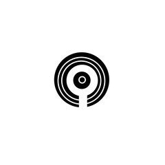 black and white spiral